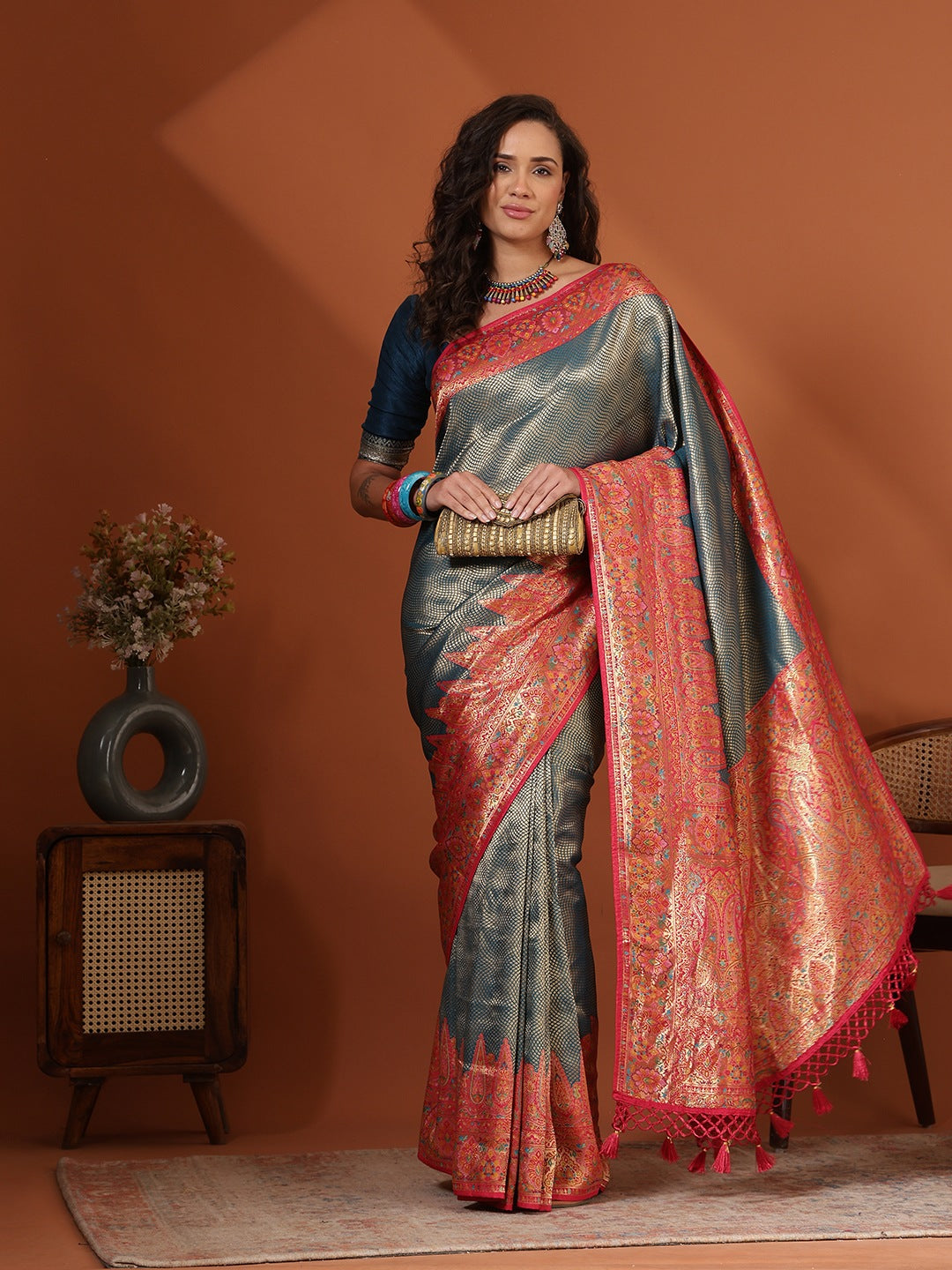Woven Design Dola Silk Saree