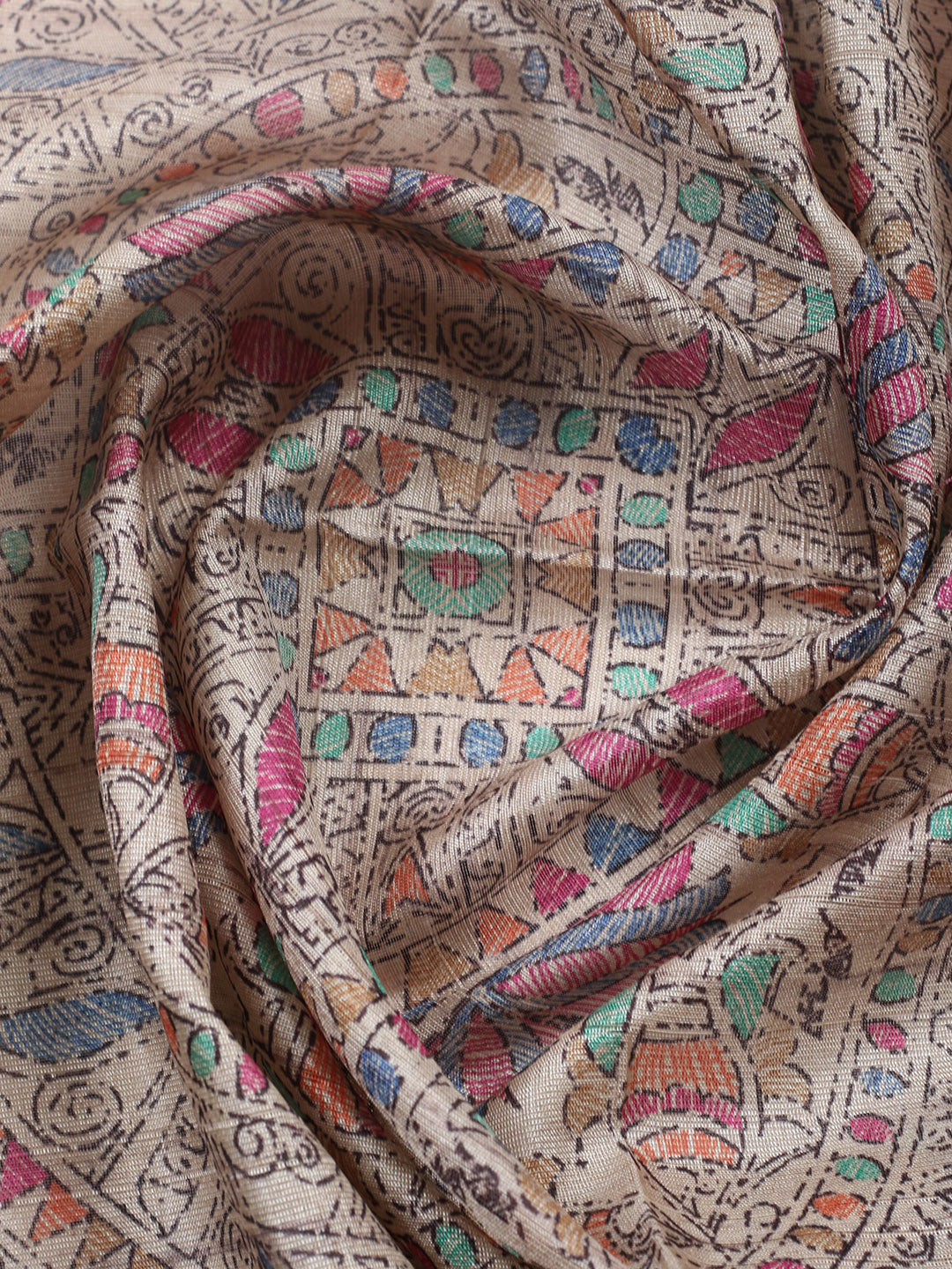 Embroidered Cotton Blend Unstitched Suit With Pant &amp; Dupatta
