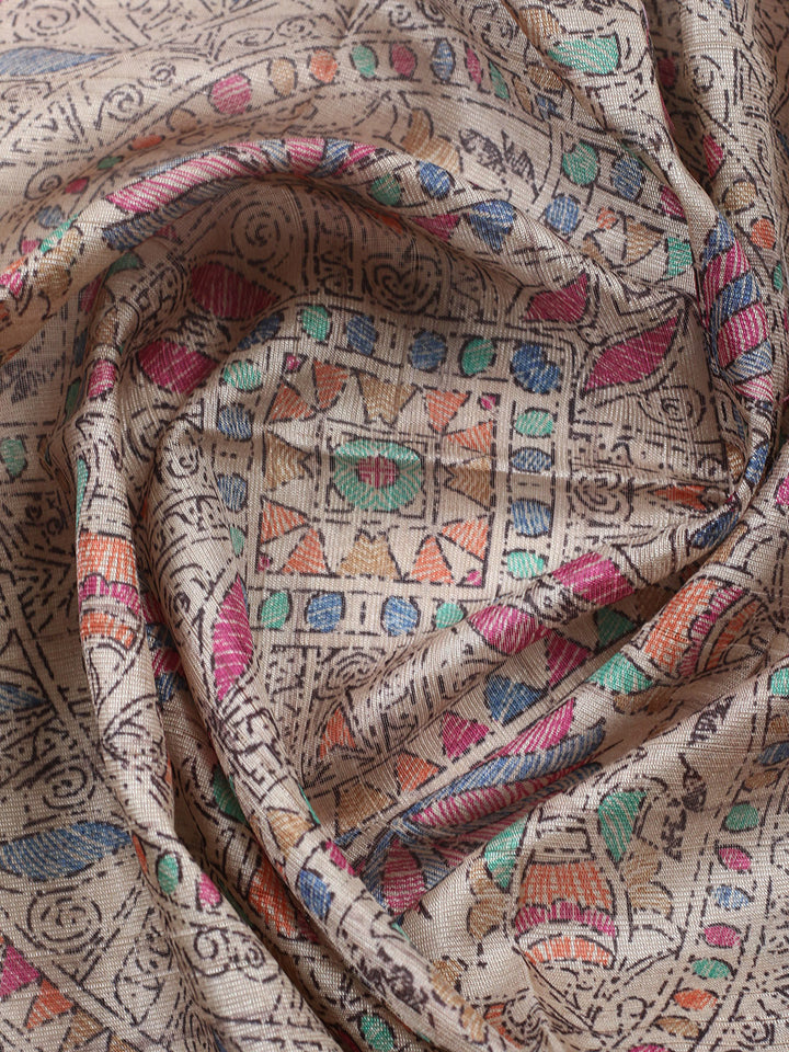 Embroidered Cotton Blend Unstitched Suit With Pant &amp; Dupatta