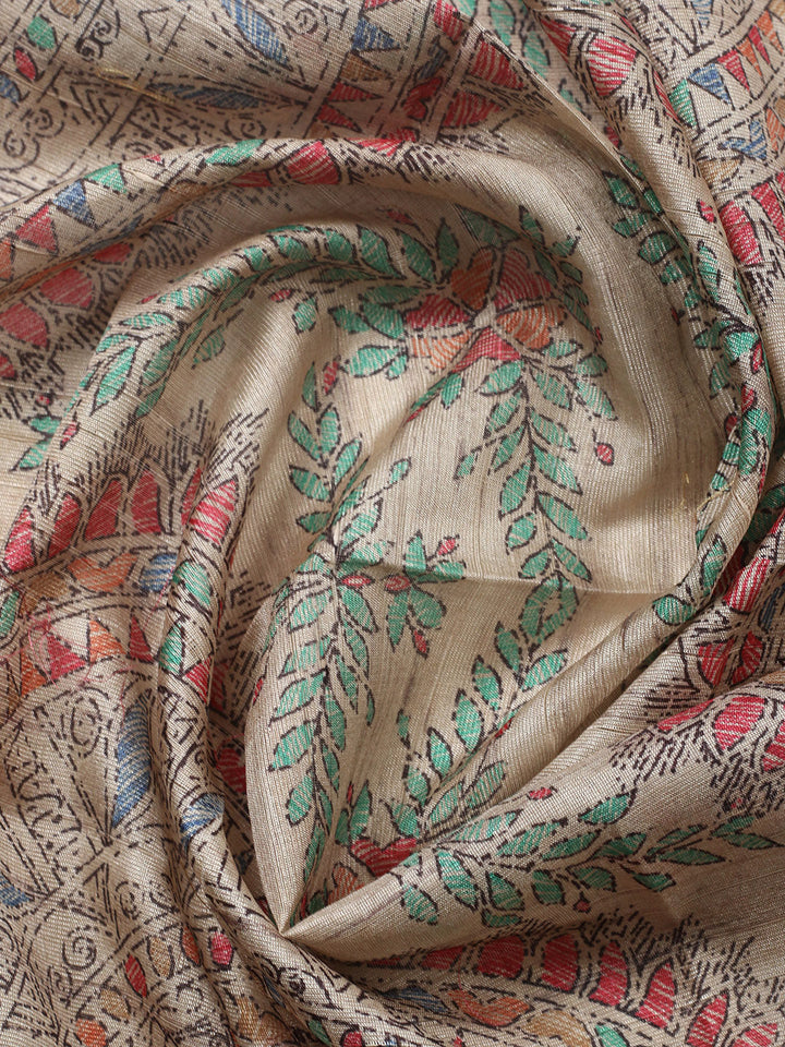 Embroidered Cotton Blend Unstitched Suit With Pant &amp; Dupatta