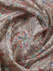 Embroidered Cotton Blend Unstitched Suit With Pant & Dupatta