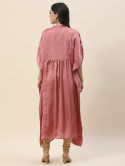 Yoke Embroidery Cotton Kaftan Kurta