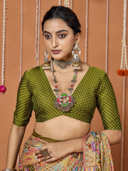 Printed Art Silk Saree