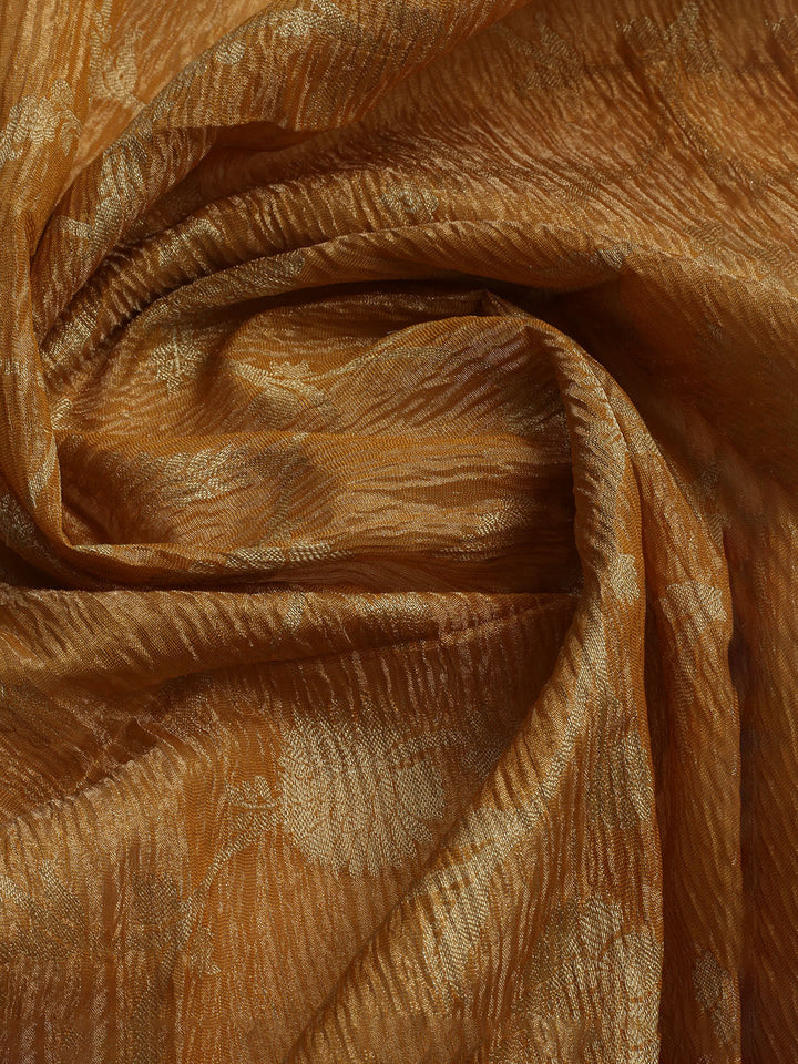 Embroidered Tissue Unstitched Kurta With Pant &amp; Dupatta