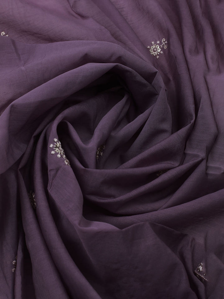 Embroidered Muslin Unstitched Kurta With Pant &amp; Dupatta