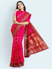 Zari Booti Art Silk Woven Saree