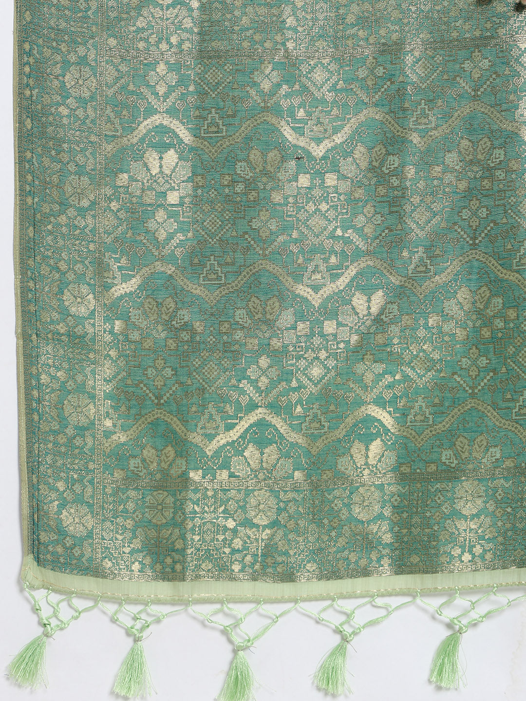 Zari Jaal Art Silk Woven Saree