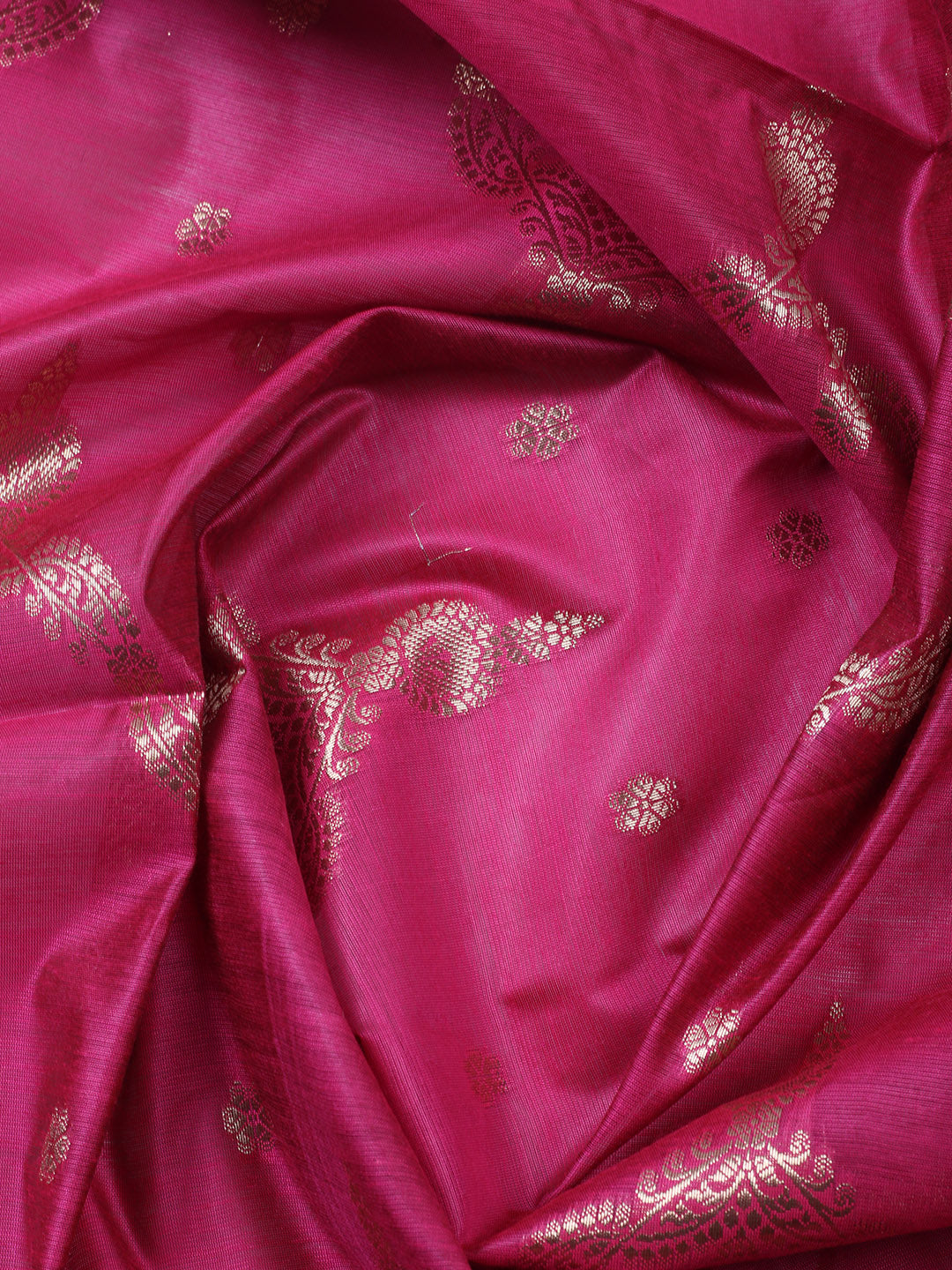Woven Design Chanderi Unstitched Suit With Pant &amp; Dupatta