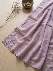 Printed Cotton Blend Unstitched Suit With Pant & Dupatta