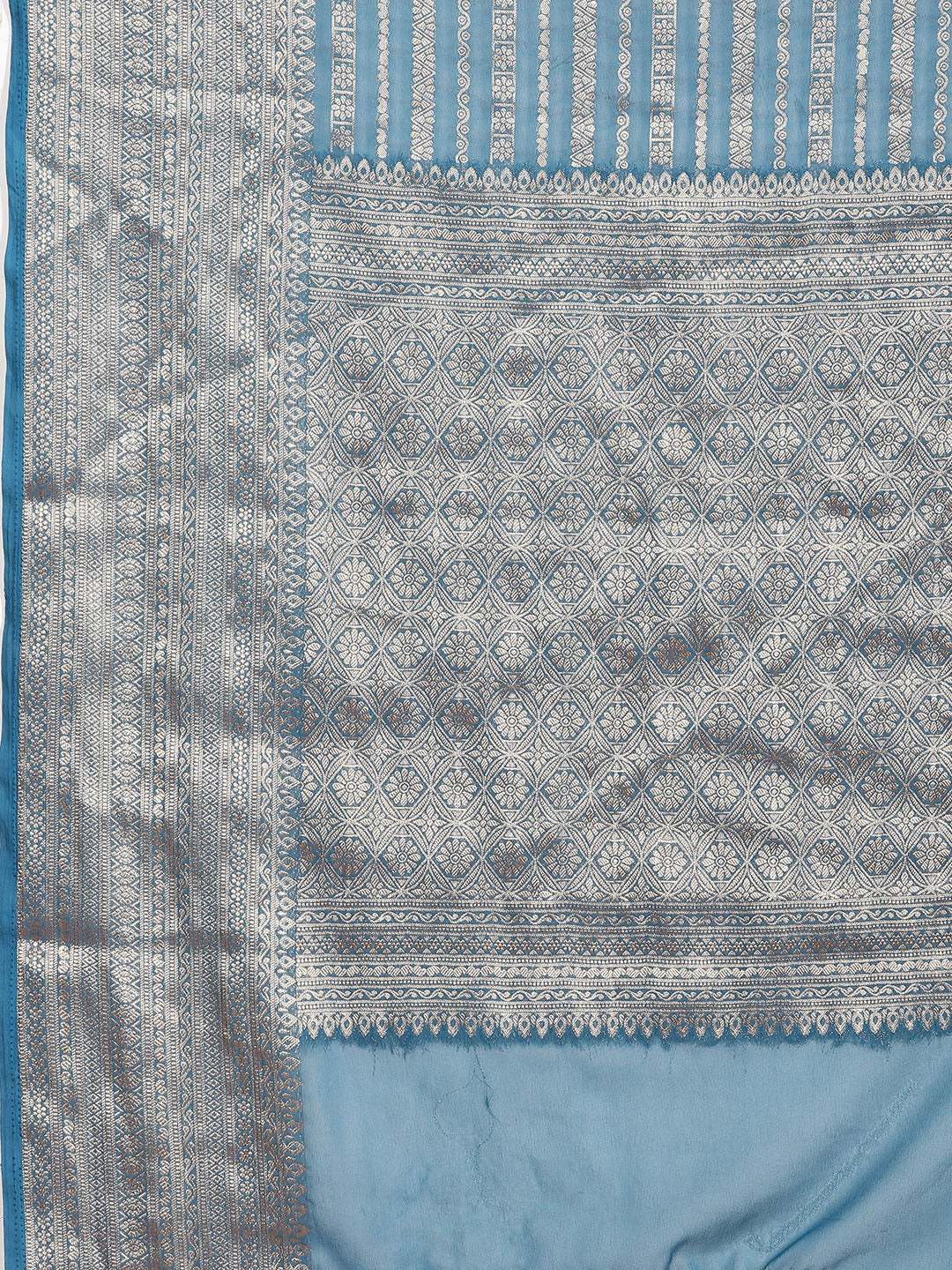 Zari Border Woven Georgette Saree