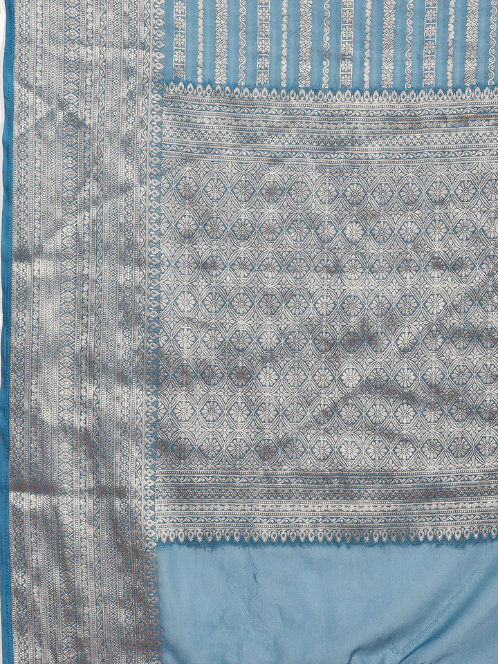 Zari Border Woven Georgette Saree