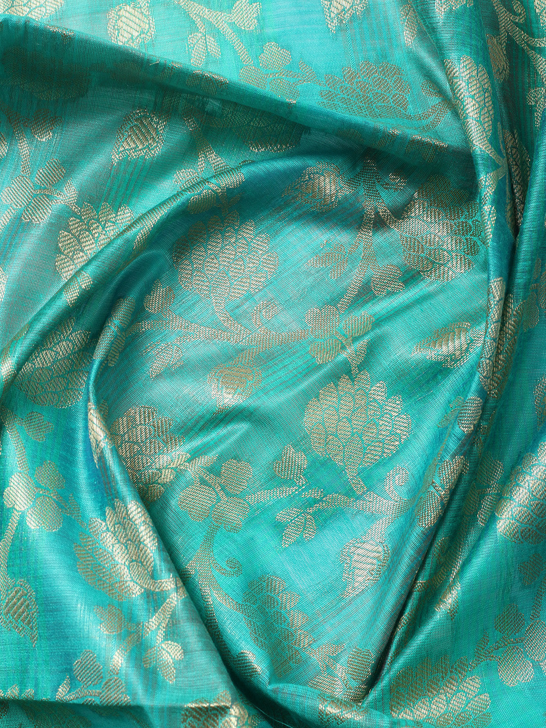 Woven Design Chanderi Unstitched Suit With Pant &amp; Dupatta