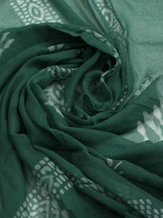 Printed Cotton Blend Unstitched Kurta With Pant & Dupatta