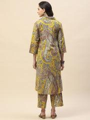 Paisley Printed Cotton Kurta Set