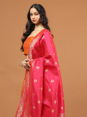 Banarasi Unstitched Choli With Lehenga & Dupatta