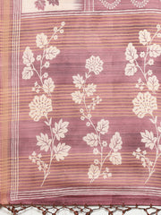 Digital Printed Tussar Woven Saree