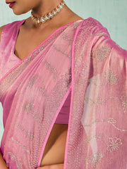 Embroidered Chiffon Saree