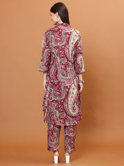 Paisley Printed Cotton Kurta Set