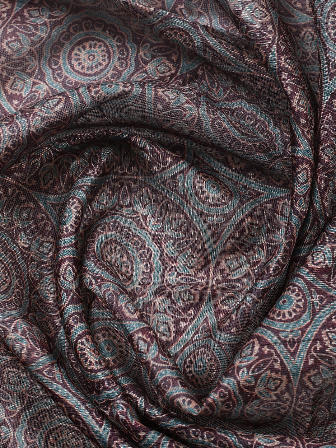 Embroidered Cotton Blend Unstitched Suit With Pant &amp; Dupatta