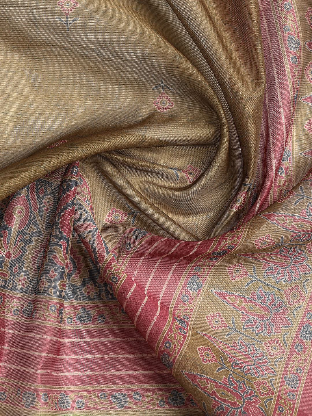 Neck Embroidered Chanderi Unstitched Suit With Dupatta