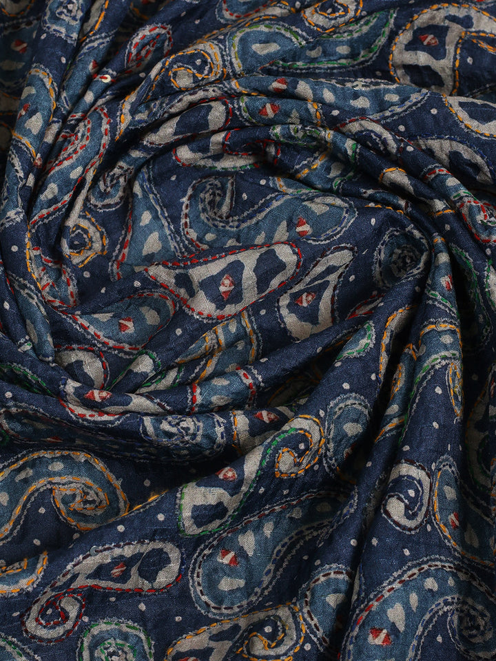 Paisley Printed Art Silk Saree