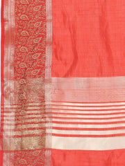 Resham Zari Border Art Silk Woven Saree