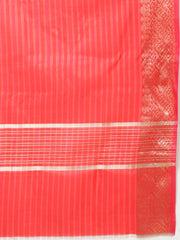 Zari Jaal Border Booti Woven Cotton Saree