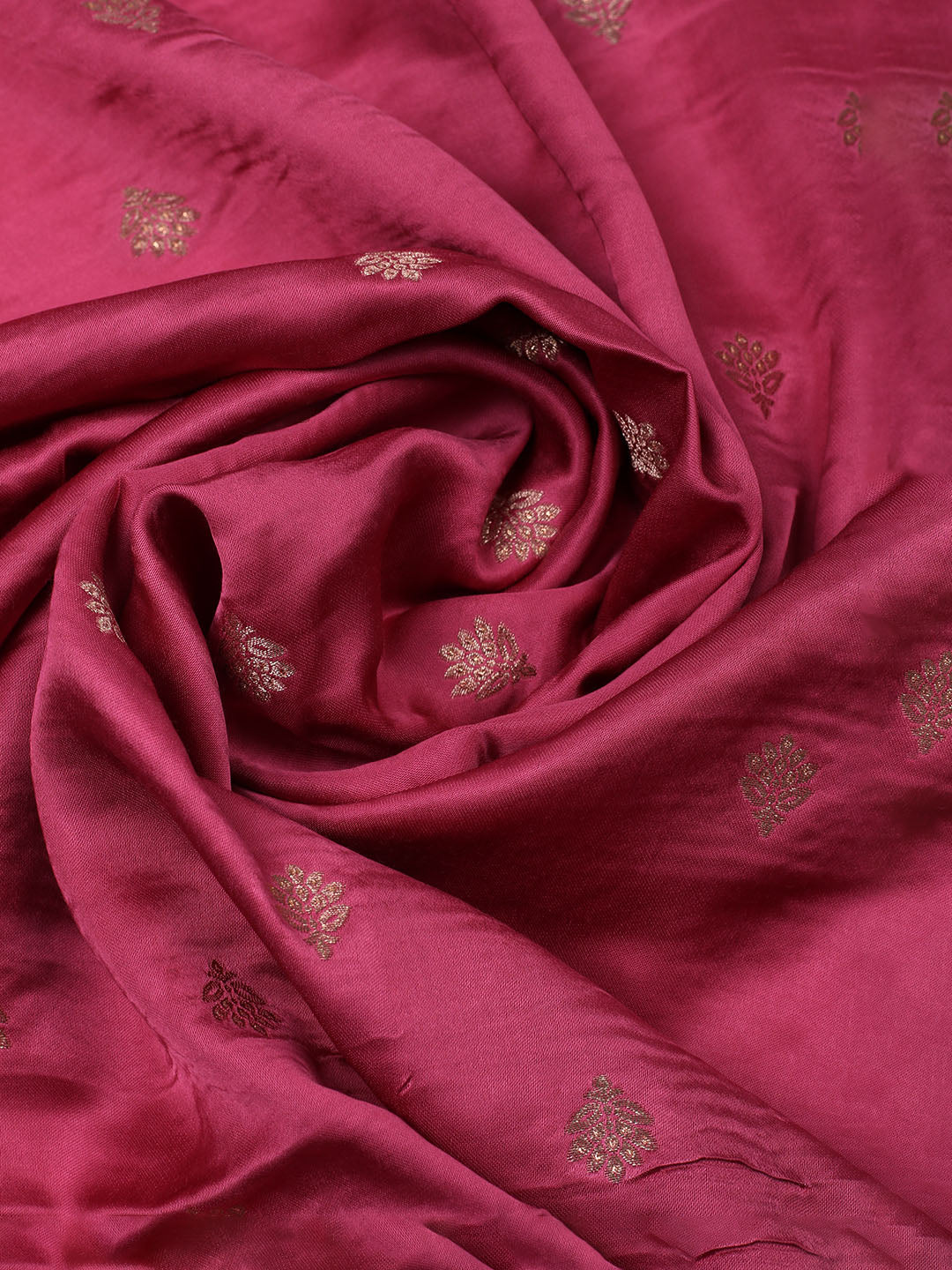 Woven Design Chanderi Unstitched Suit With Dupatta