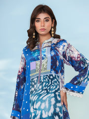 Printed Cotton Blend Kurta With Pant & Dupatta