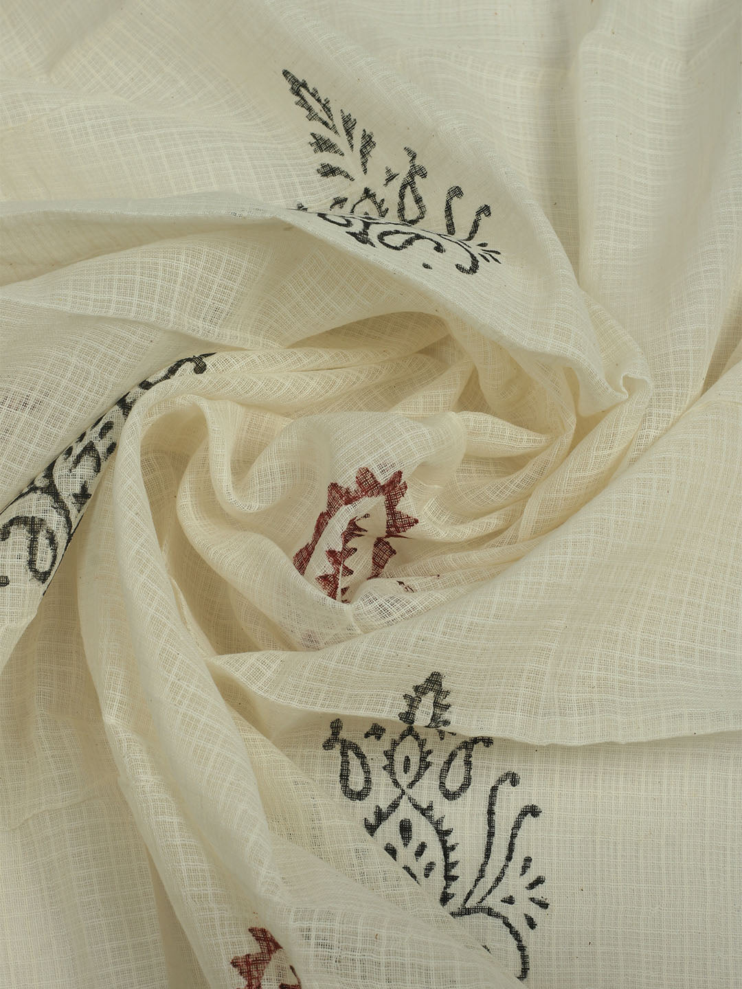 Printed Cotton Unstitched Suits Printed Suit With Pant &amp; Dupatta