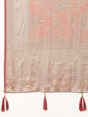 Zari Jaal Woven Handloom Saree