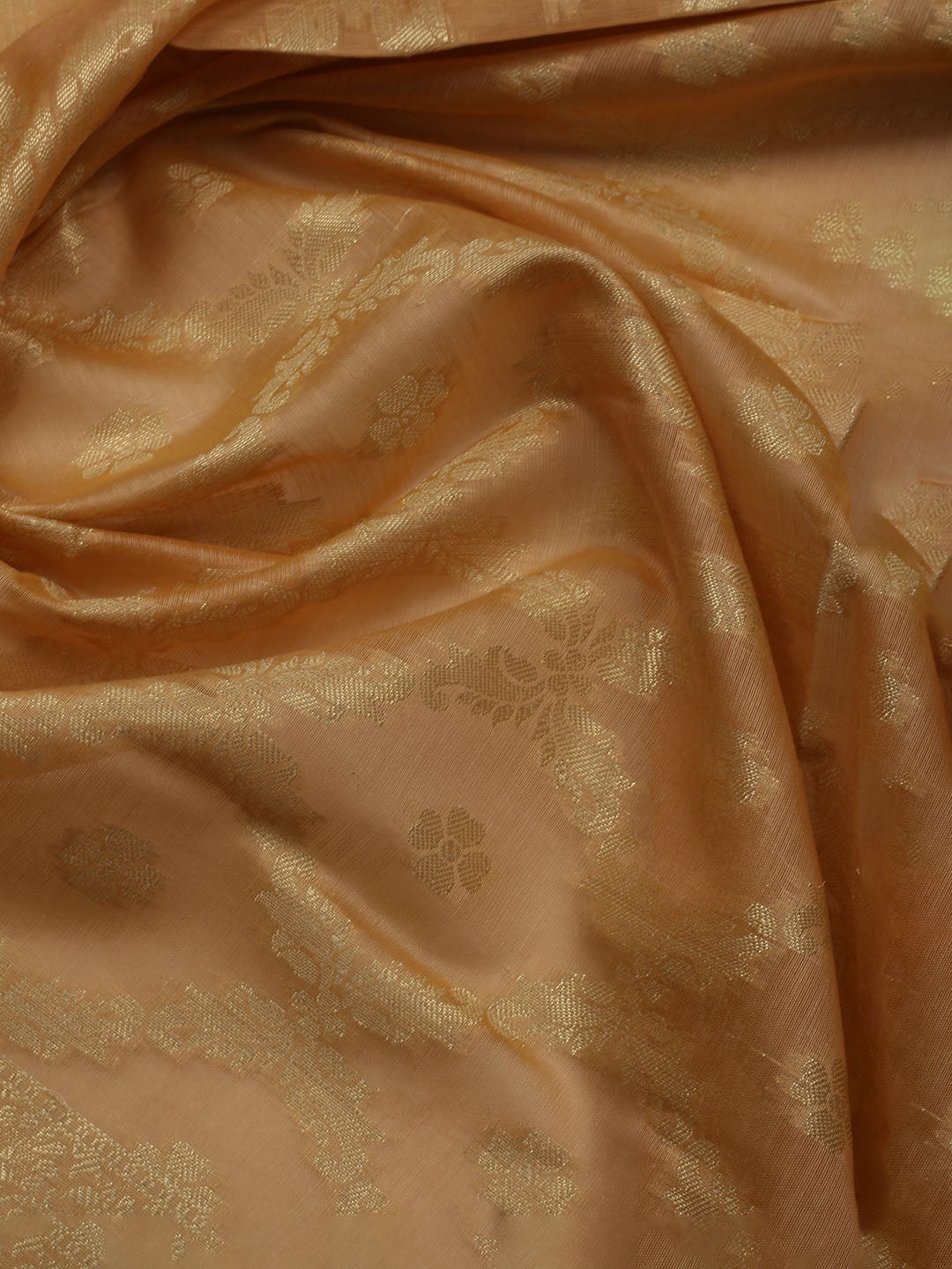 Printed Chanderi Unstitched Suit With Dupatta