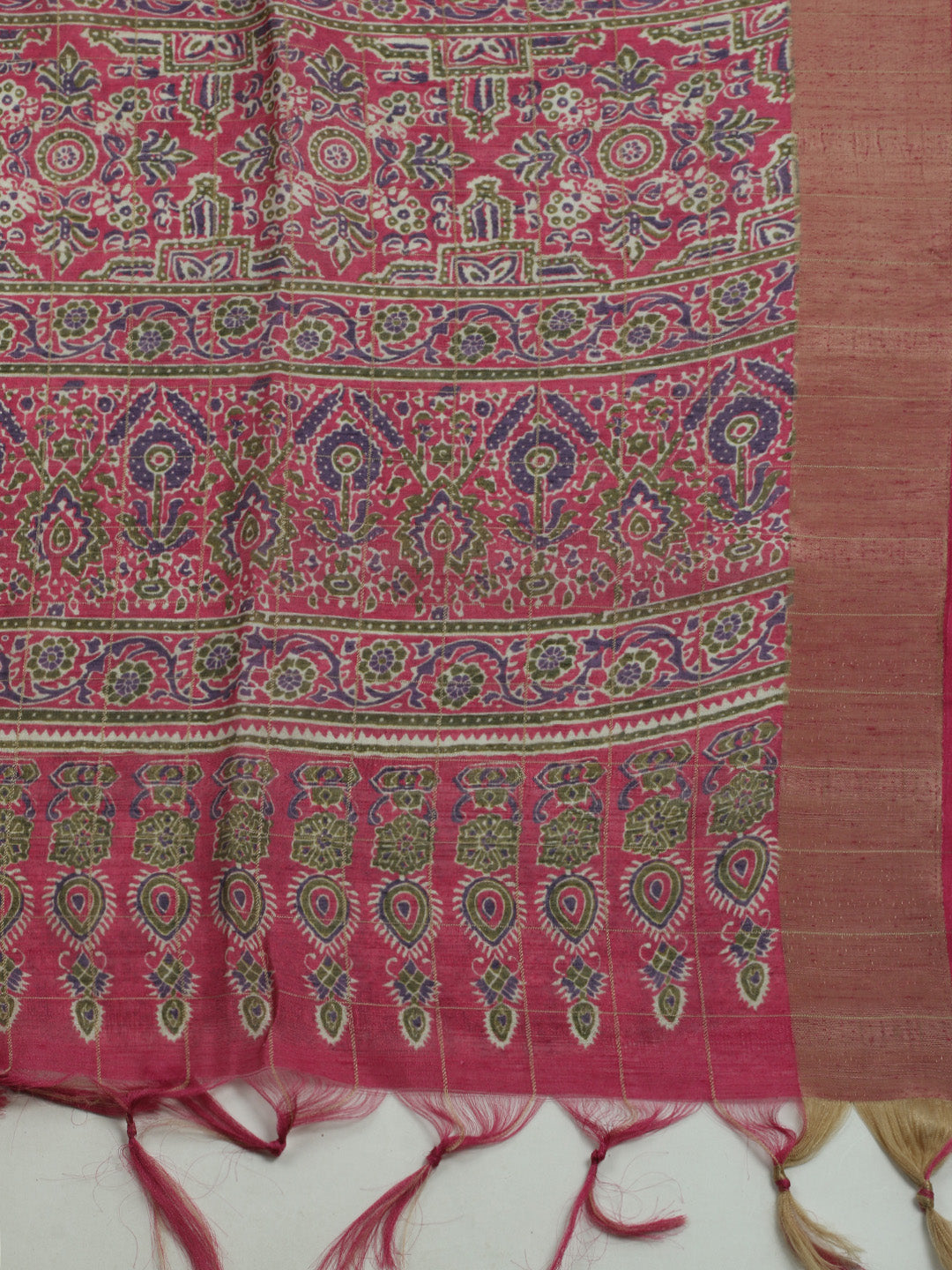 Printed Tussar Saree