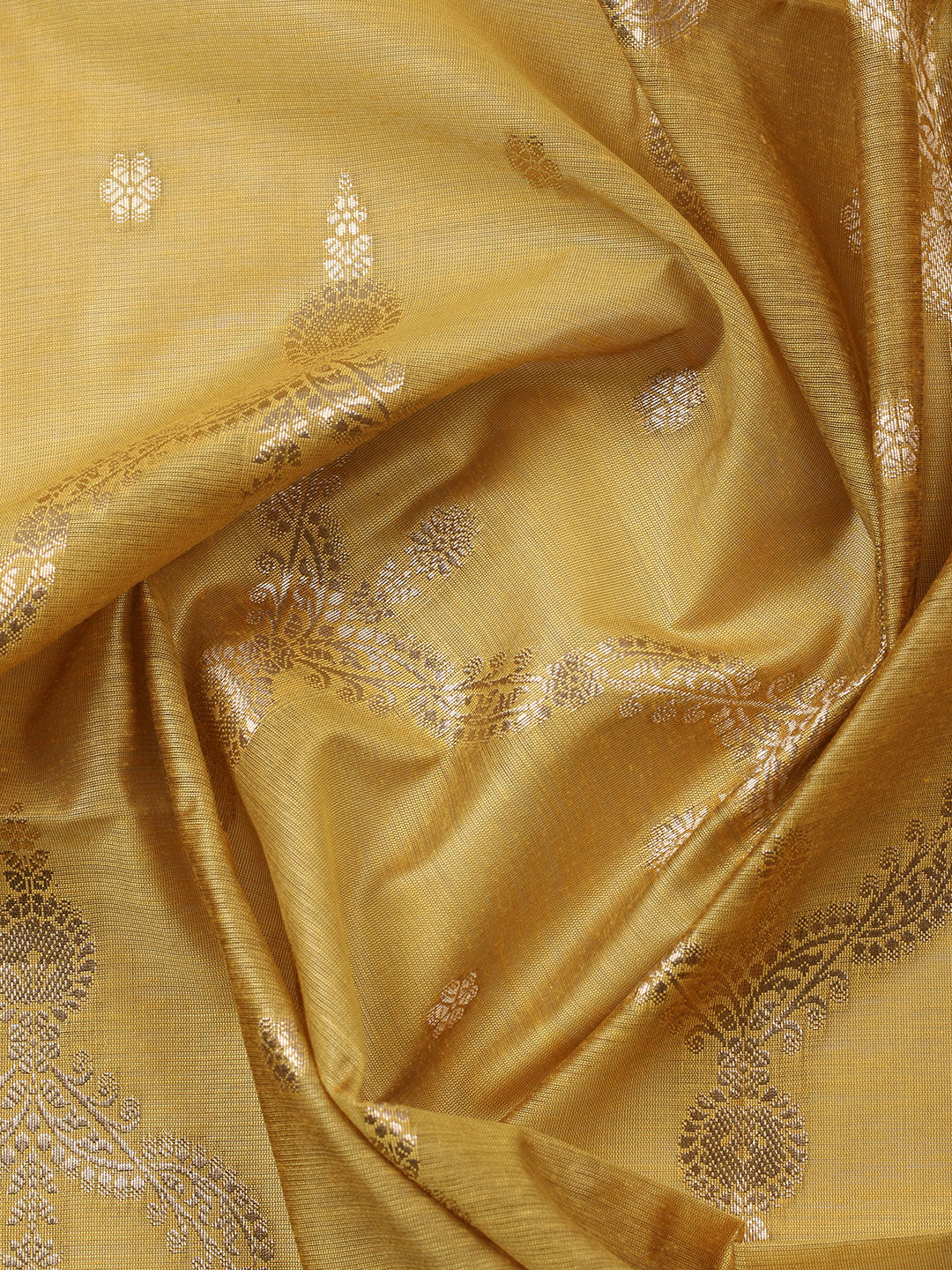 Woven Design Chanderi Unstitched Suit With Pant &amp; Dupatta