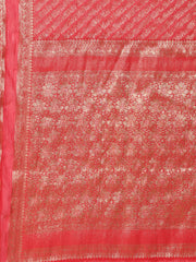 Zari Jaal Woven Crepe Saree