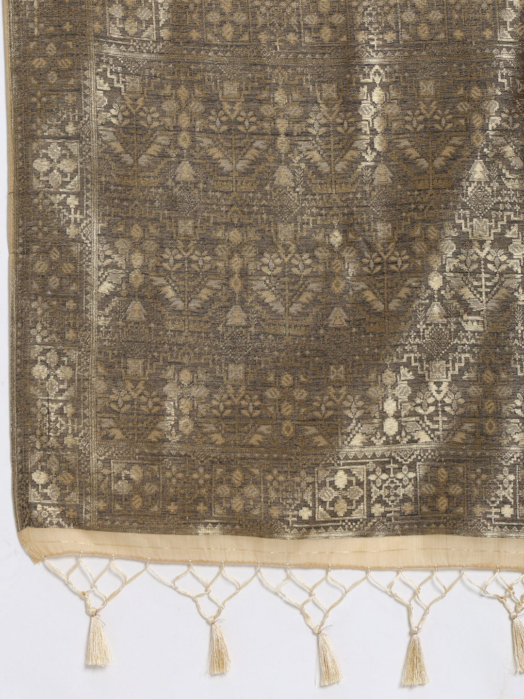 Zari Jaal Art Silk Woven Saree