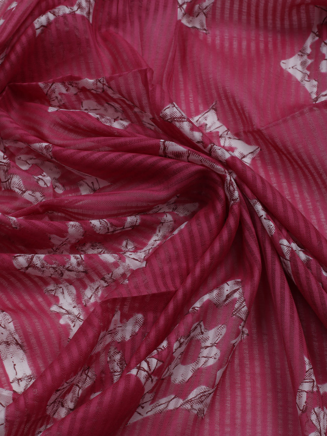Printed Cotton Blend Unstitched Suit With Dupatta