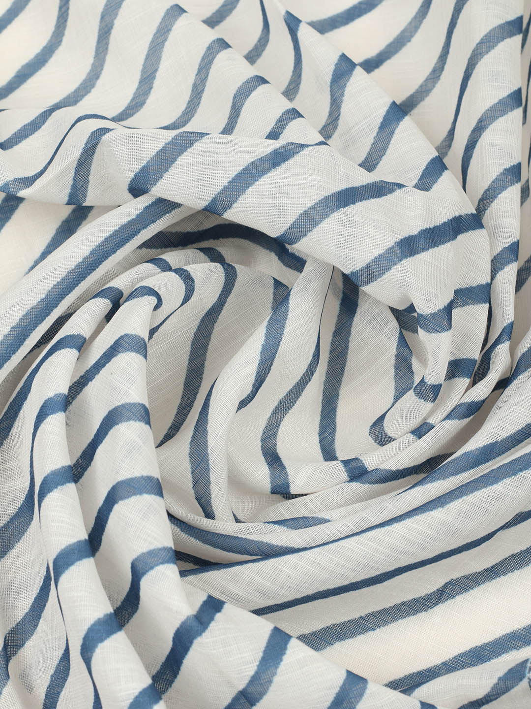 Printed Cotton Blend Unstitched Suit With Pant &amp; Dupatta