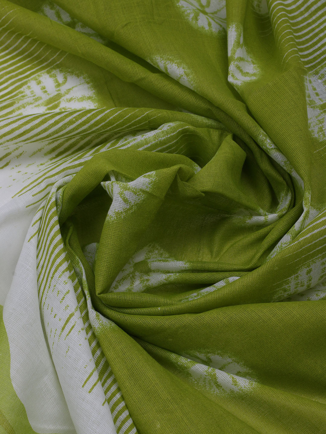 Printed Cotton Blend Unstitched Suit With Dupatta