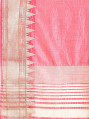 Plain Zari Border Art Silk Woven Saree