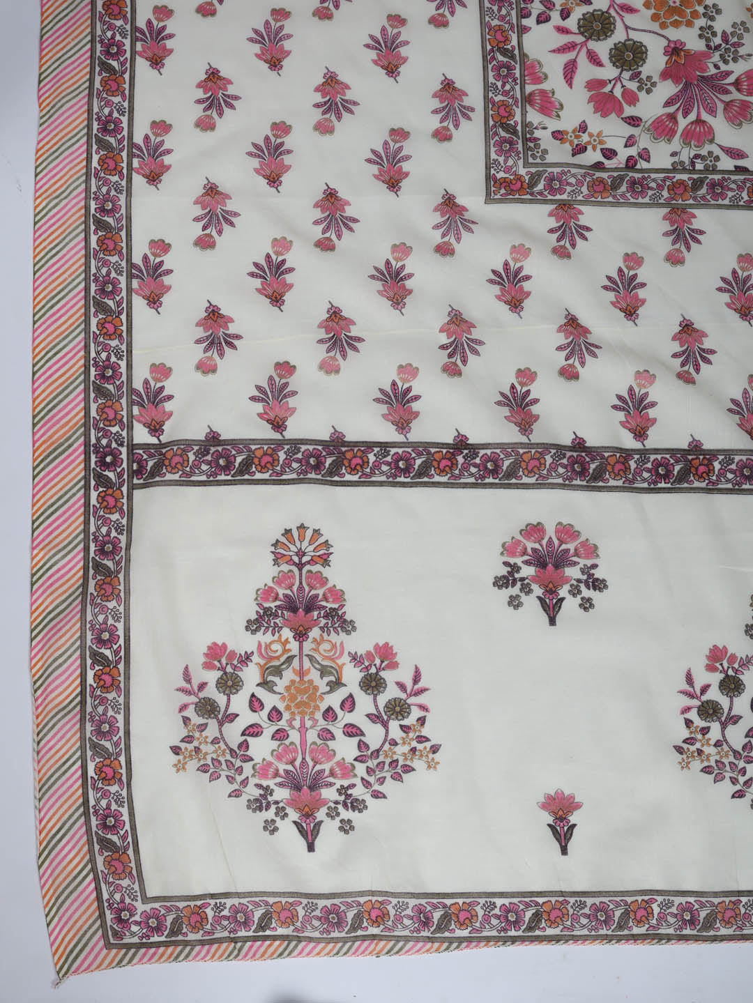 Printed Cotton Blend Suit With Pant &amp; Dupatta