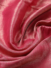 Embroidered Chanderi Unstitched Kurta With Pant & Dupatta