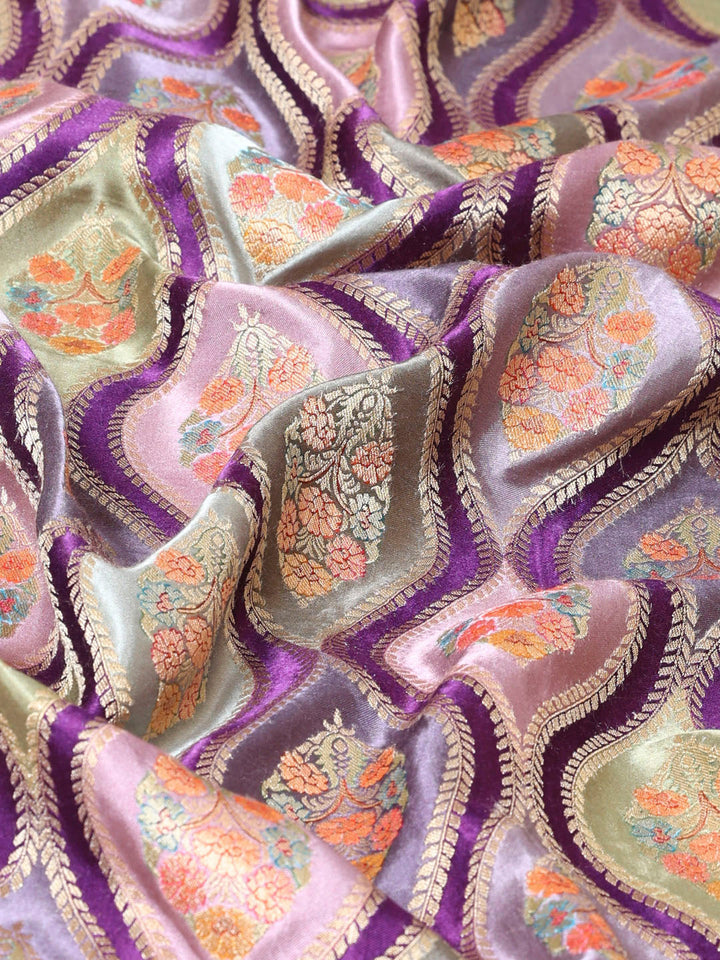 Zari Jaal Woven Satin Saree