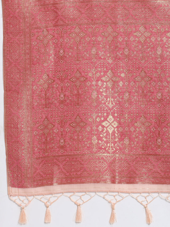 Zari Jaal Art Silk Woven Saree