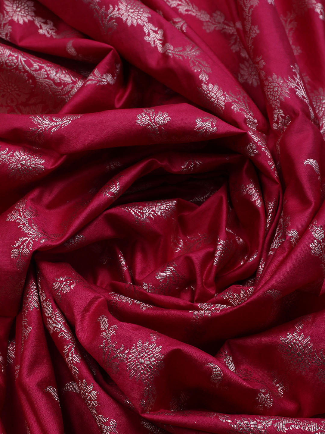 Woven Chanderi Unstitched Suit With Dupatta