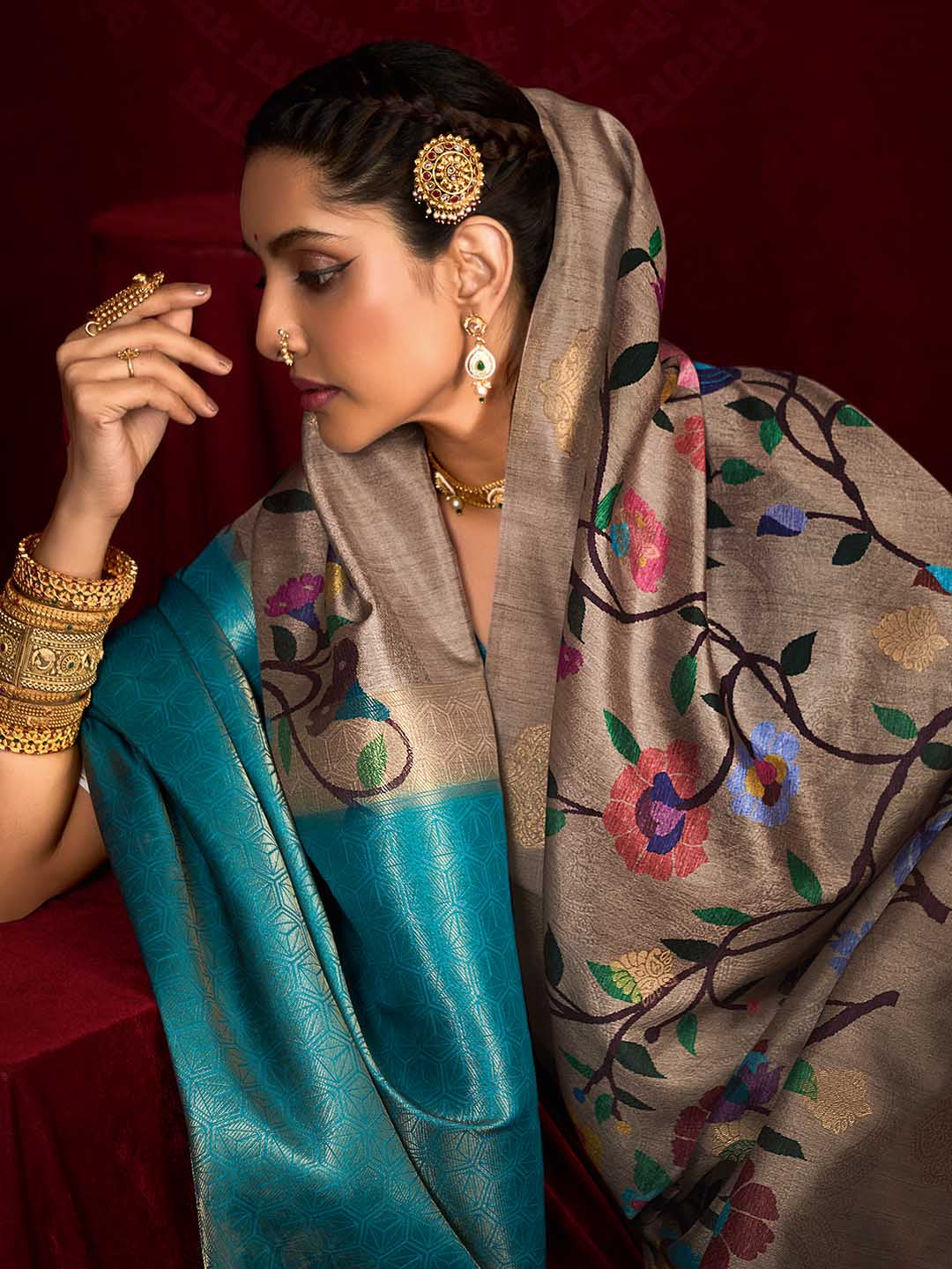 Woven Printed Art Silk Saree