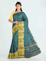 Plain Zari Border Art Silk Saree