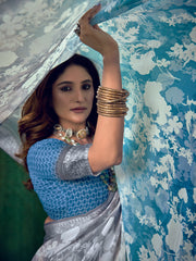 Printed Georgette Saree