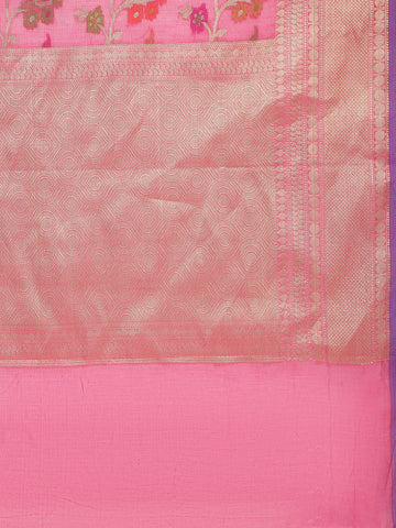 Zari Jaal Woven Cotton Saree