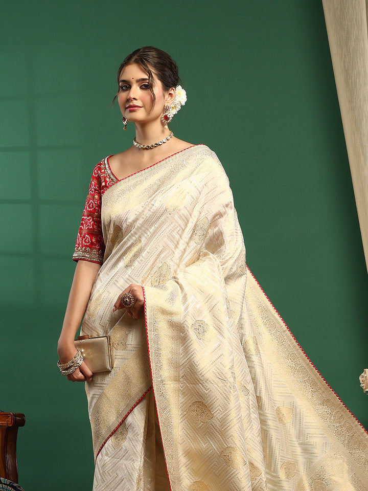 Embroidered Banarasi Saree
